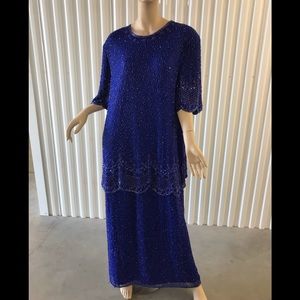 Vintage beaded evening gown